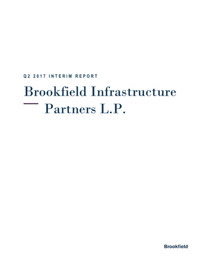 Vorschaubild Brookfield Infrastructure Partners
 Quartalsbericht 2017-q2