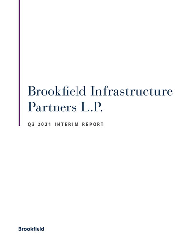 Vorschaubild Brookfield Infrastructure Partners
 Quartalsbericht 2021-q3