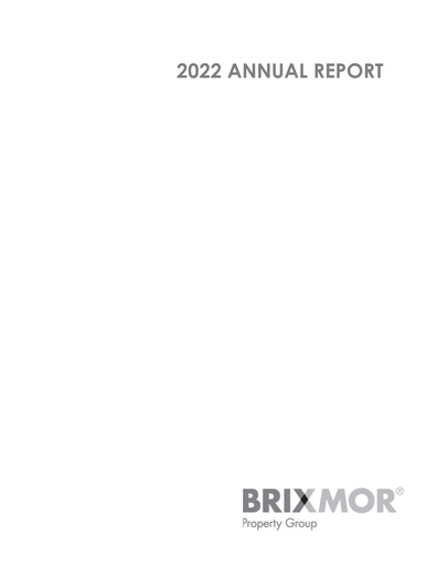 Vorschaubild Brixmor Property Group
 Jahresbericht 2022