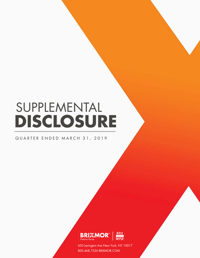 Thumbnail Brixmor Property Group
 Quarterly Report 2019-q1
