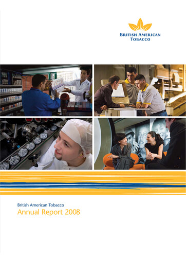 Miniature British American Tobacco Rapport annuel 2008