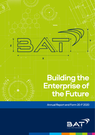 Miniature British American Tobacco Rapport annuel 2020
