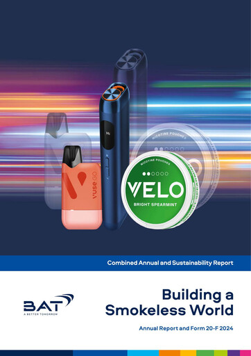 Miniature British American Tobacco Rapport annuel 2024