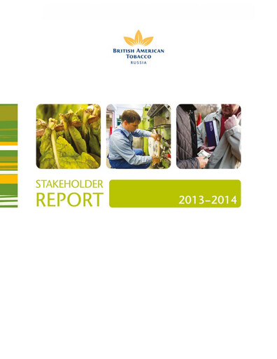 Vorschaubild British American Tobacco Nachhaltigkeitsbericht 2013-2014