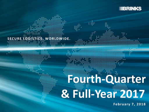 Thumbnail Brink's
 Quarterly Report 2017-q4