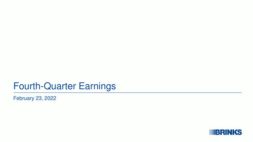 Thumbnail Brink's
 Quarterly Report 2021-q4