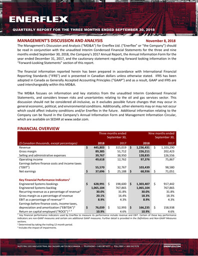 Thumbnail Enerflex Quarterly Report 2018-q3