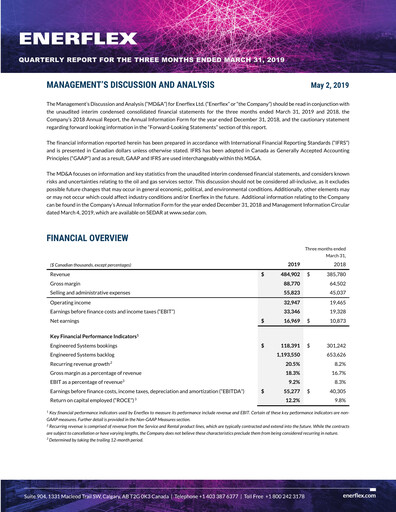 Thumbnail Enerflex Quarterly Report 2019-q1
