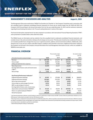 Thumbnail Enerflex Quarterly Report 2020-q2