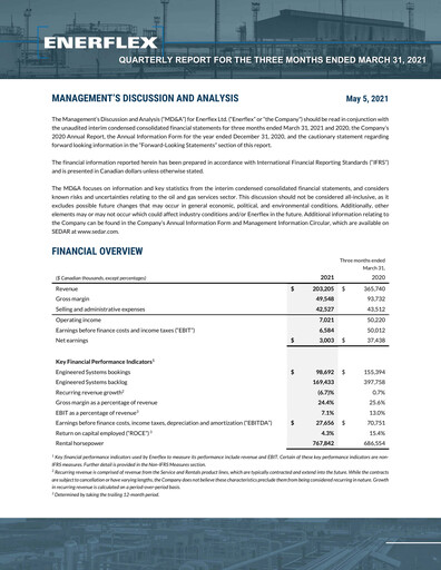 Thumbnail Enerflex Quarterly Report 2021-q1