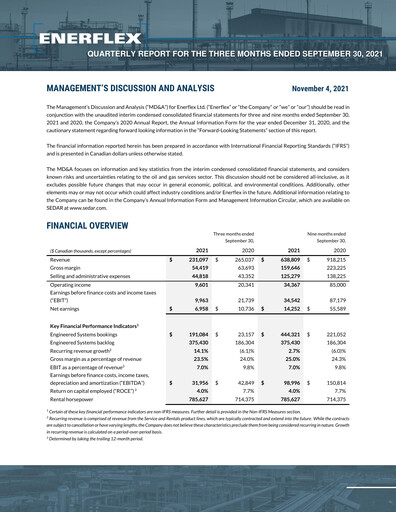 Thumbnail Enerflex Quarterly Report 2021-q3