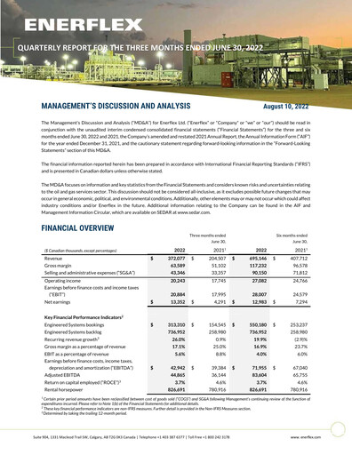 Thumbnail Enerflex Quarterly Report 2022-q2