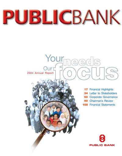 Thumbnail PBBank (Public Bank Bhd) Annual Report 2004