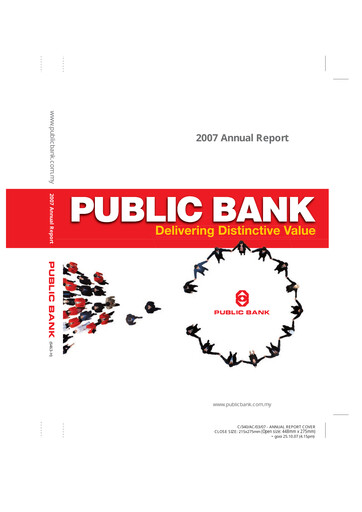 Thumbnail PBBank (Public Bank Bhd) Annual Report 2007