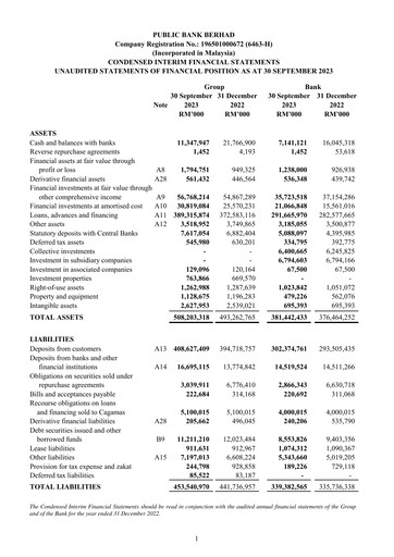 Thumbnail PBBank (Public Bank Bhd) Quarterly Report 2023-q3