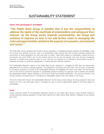 Thumbnail PBBank (Public Bank Bhd) Sustainability Report 2016