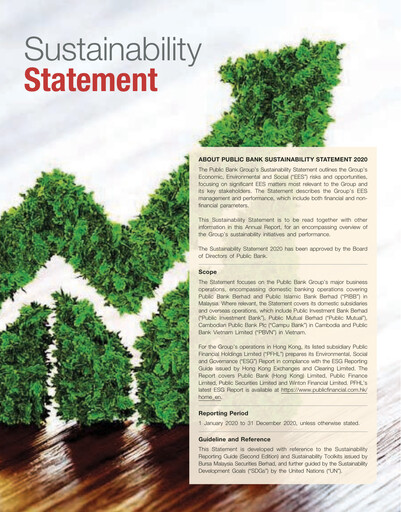 Thumbnail PBBank (Public Bank Bhd) Sustainability Report 2020