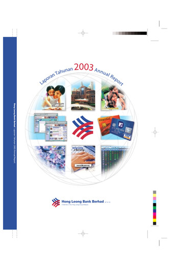 Thumbnail (HLBank) Hong Leong Bank Annual Report 2003
