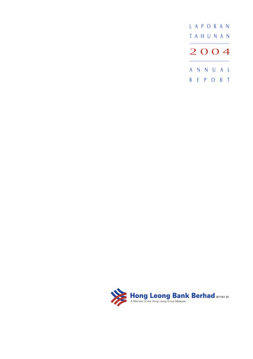 Thumbnail (HLBank) Hong Leong Bank Annual Report 2004