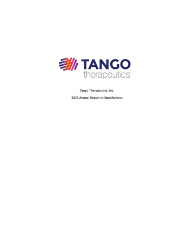 Vorschaubild Tango Therapeutics Jahresbericht 2023