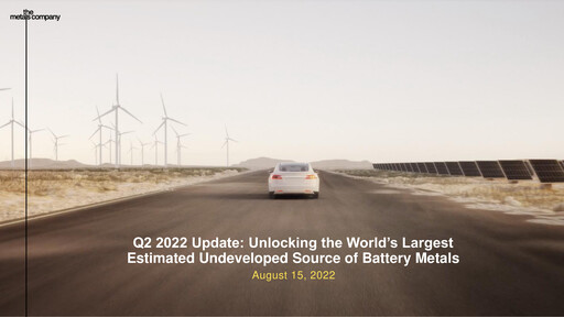 Thumbnail The Metals Company Quarterly Report 2022-q2