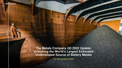 Thumbnail The Metals Company Quarterly Report 2022-q3