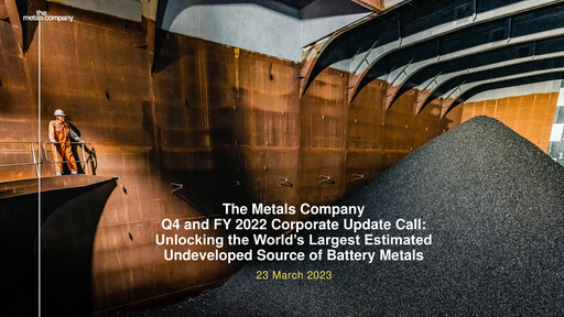 Thumbnail The Metals Company Quarterly Report 2022-q4