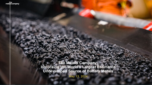 Thumbnail The Metals Company Quarterly Report 2024-q1