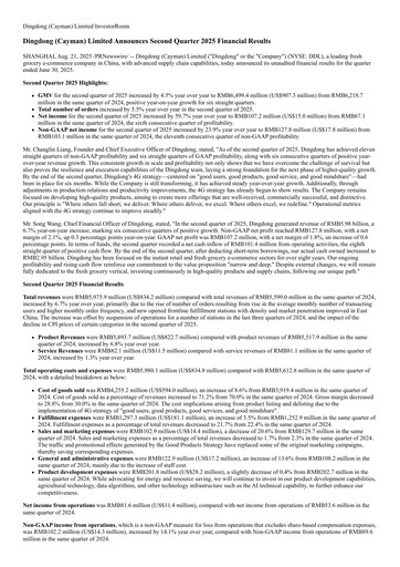 Thumbnail Dingdong Maicai Quarterly Report 2025-q2