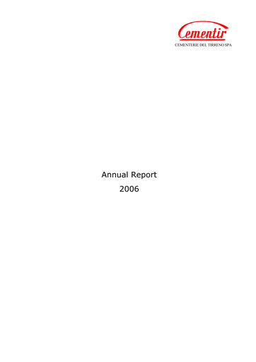 Thumbnail Cementir Annual Report 2006
