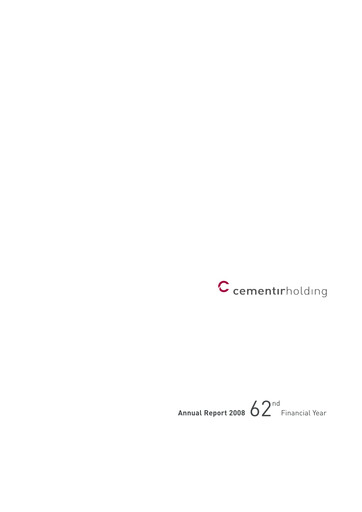 Thumbnail Cementir Annual Report 2008