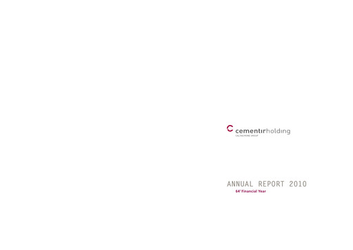 Thumbnail Cementir Annual Report 2010