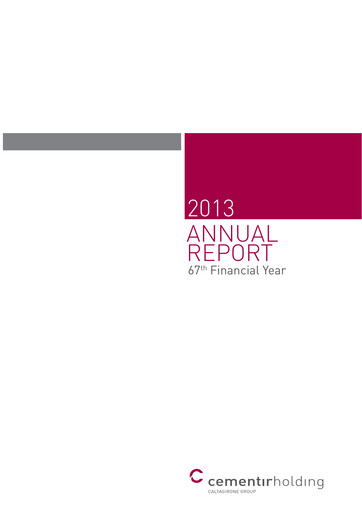 Thumbnail Cementir Annual Report 2013