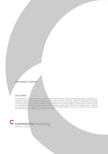 Thumbnail Cementir Annual Report 2025