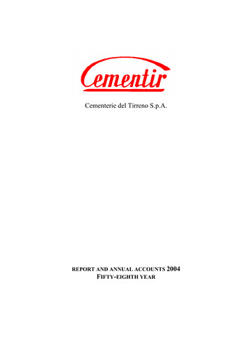 Thumbnail Cementir Financial Statement 2004