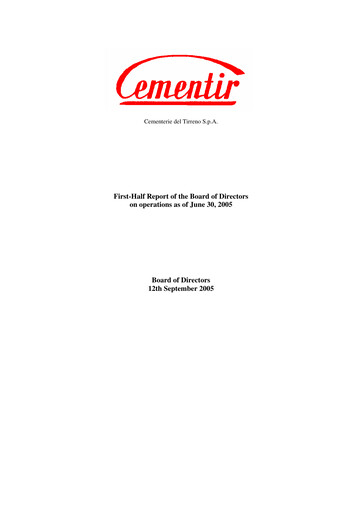 Thumbnail Cementir Half-year Report 2005-h1