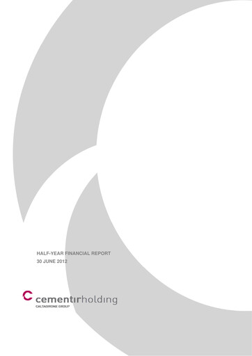 Thumbnail Cementir Half-year Report 2012-h1