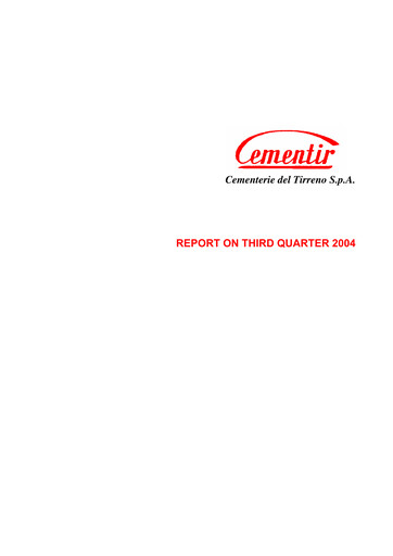 Thumbnail Cementir Quarterly Report 2004-q3
