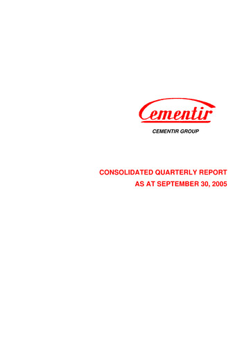 Thumbnail Cementir Quarterly Report 2005-q3