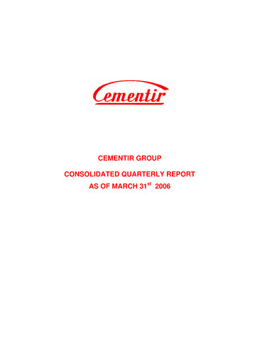 Thumbnail Cementir Quarterly Report 2006-q1