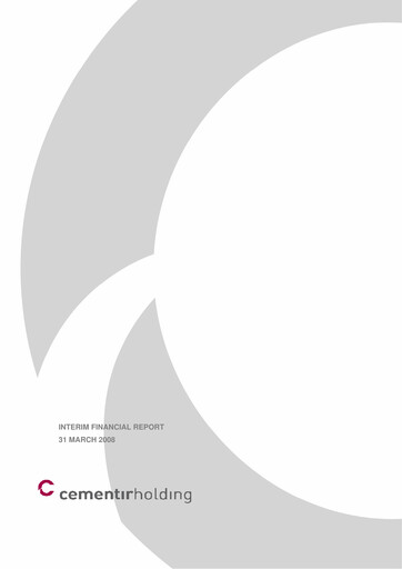 Thumbnail Cementir Quarterly Report 2008-q1