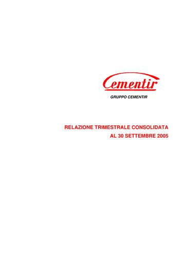 Thumbnail Cementir Quarterly Report 2005-q3