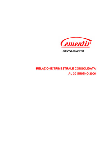 Thumbnail Cementir Quarterly Report 2006-q2