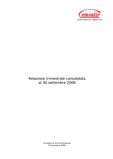Thumbnail Cementir Quarterly Report 2006-q3