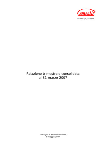 Thumbnail Cementir Quarterly Report 2007-q1