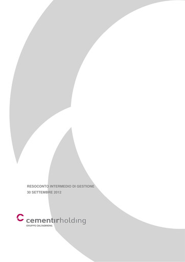 Thumbnail Cementir Quarterly Report 2012-q3