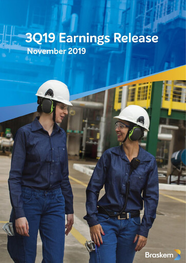Miniature Braskem Rapport trimestriel 2019-q3