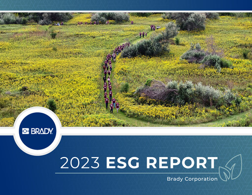 Thumbnail Brady Corporation ESG Report 2023