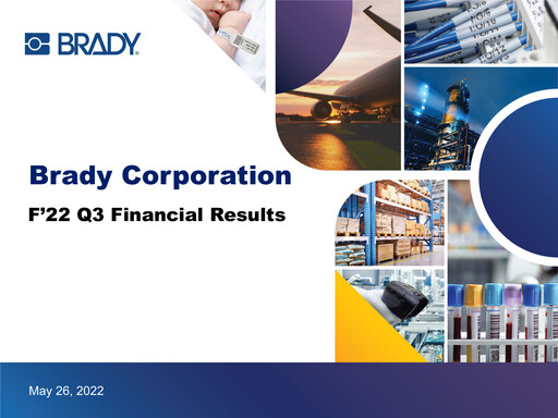 Thumbnail Brady Corporation Quarterly Report 2022-q3