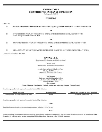 Thumbnail Nayax Annual Report 2022